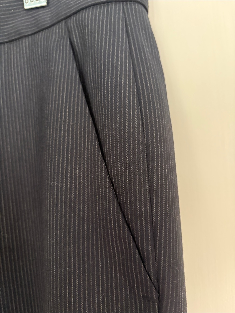 Calvin Klein Classic Straight-Leg Dress Pants in Dark Navy - Picture 3 of 8